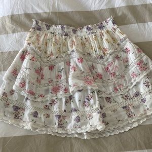 LoveShackFancy ruffle mini skirt
